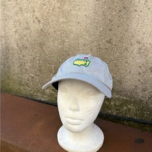 The Masters Hat Gray Caddie Strapback Golf Augusta National American Needle